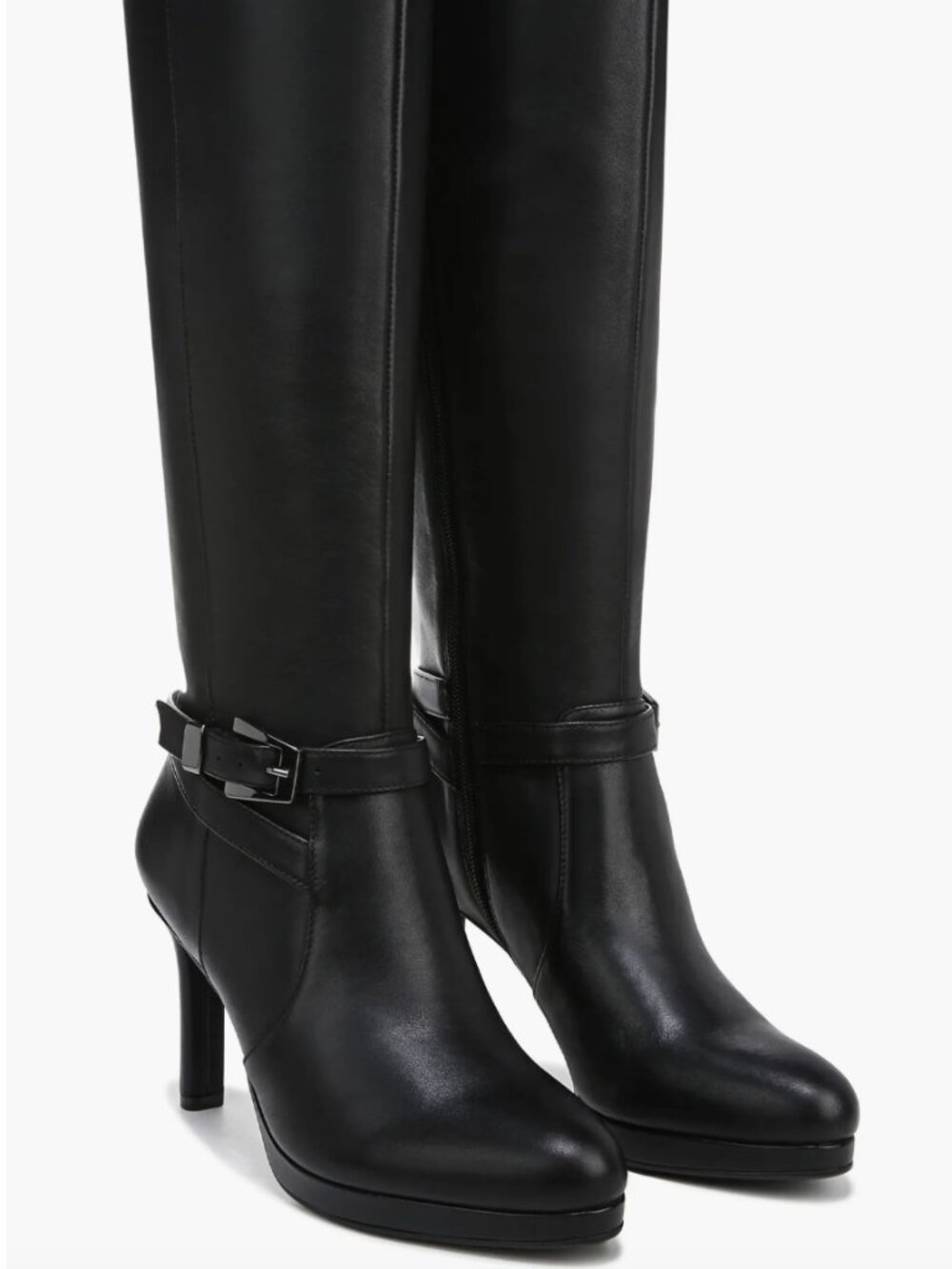 NWOT Naturalizer Taelynn Leather Platform Heel Boots 9.5 M